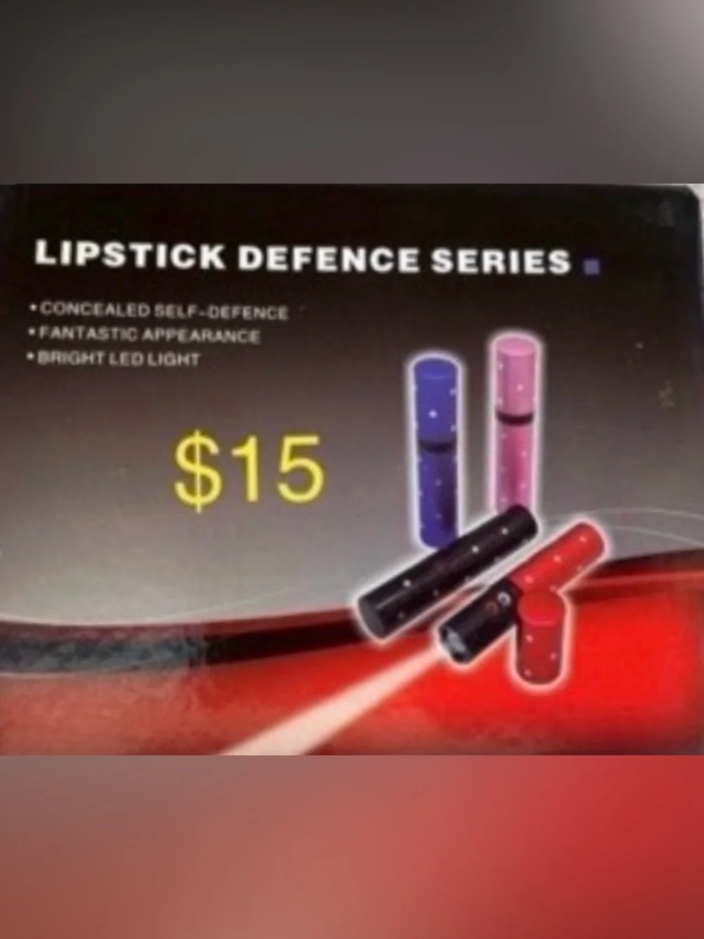 Portable Pink & Black Mini LED Flashlight - Compact Defense Series